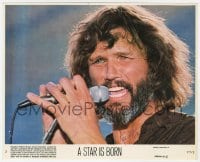 6b326 KRIS KRISTOFFERSON signed 8x10 mini LC #3 1977 best singing close up in A Star is Born!