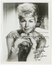 6b327 LANA TURNER signed 8.25x10 still 1965 sexy portrait from Love Has Many Faces!