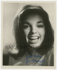 6b870 LIZA MINNELLI signed 8x10 REPRO still 1970s youthful close portrait smiling really big!