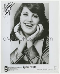 6b617 LORNA LUFT signed 8x10 publicity still 1980s Judy Garland's singer daughter close up!