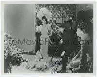 6b879 MAE WEST signed 8x10.25 REPRO still 1970s great candid by camera on the set of a movie!