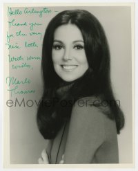 6b888 MARLO THOMAS signed 8x10 REPRO still 1970s head & shoulders c/u of the sexy That Girl actress!
