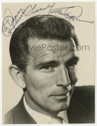 6b345 MICHAEL RENNIE signed 7.25x9.75 still 1950s head & shoulders portrait wearing suit & tie!