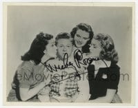 6b902 MICKEY ROONEY signed 8x10.25 REPRO 1994 with Judy Garland, Lana Turner & Ann Rutherford!