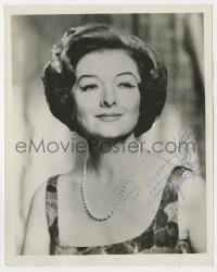 6b906 MYRNA LOY signed 8x10 REPRO still 1970s great smiling portrait later in her career!