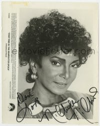 6b349 NICHELLE NICHOLS signed 8x10.25 still 1984 portrait as Uhura from Star Trek III!