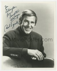 6b922 PAUL LYNDE signed 8x10 REPRO still 1970s smiling c/u of the Hollywood Squares personality!