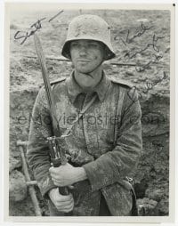 6b361 RICHARD THOMAS signed TV 7x9 still 1979 c/u as a soldier in All Quiet on the Western Front!