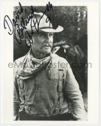6b948 ROBERT DUVALL signed 8x10 REPRO still 1990s great c/u in cowboy hat from Lonesome Dove!