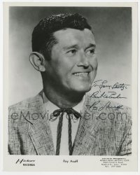 6b633 ROY ACUFF signed 8x10.25 music publicity still 1970s portrait of the country music star!