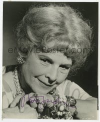 6b369 RUTH GORDON signed 7.5x9.25 still 1980s great smiling close up with lots of jewelry!