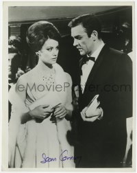 6b371 SEAN CONNERY signed 8x10 still 1965 James Bond in tuxedo with Claudine Auger in Thunderball!