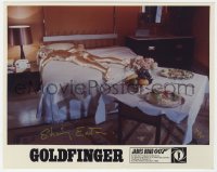 6b068 SHIRLEY EATON #16/35 signed limited edition 8x10 color print 1994 painted gold in Goldfinger!