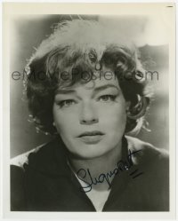 6b972 SIMONE SIGNORET signed 8x10 REPRO still 1980s close portrait of the pretty German actress!