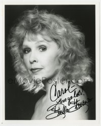 6b975 STELLA STEVENS signed 8x10 REPRO still 1980s topless close up later in her career!
