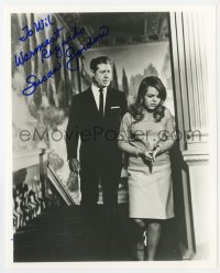 6b977 SUSAN GORDON signed 8x10 REPRO still 1980s with Don Ameche in a scene from Picture Mommy Dead!