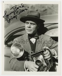 6b982 TOMMY BOND signed 8.25x10.25 REPRO still 1980s as Jimmy Olsen with camera in Superman!