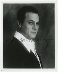6b984 TONY CURTIS signed 8x10 REPRO still 1980s great dapper head & shoulders portrait!