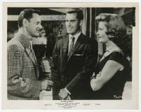 6b383 TONY RANDALL signed 8x10 still 1957 with Jeffrey Hunter & Patricia Owens in No Down Payment!