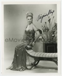 6b991 VIRGINIA MAYO signed 8x10 REPRO still 1980s in sexy costume & makeup for The Silver Chalice!