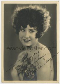6b444 ALBERTA VAUGHN signed deluxe 5x7 fan photo 1920s head & shoulders c/u of the pretty actress!