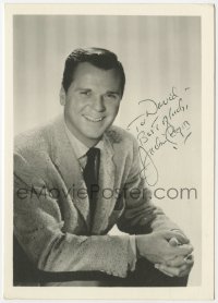 6b454 JACKIE COOPER signed 5x7 fan photo 1970s portrait of the former child star all grown up!