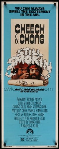 6b031 STILL SMOKIN' signed insert 1983 by Tommy Chong, they will have you rollin' in your seats!