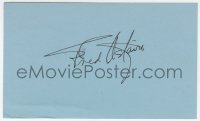 6b487 FRED ASTAIRE signed 3x5 index card 1980s it can be framed & displayed with a repro still!