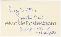 6b498 JONATHAN DEMME signed 3x5 index card 1980s it can be framed & displayed with a repro still!