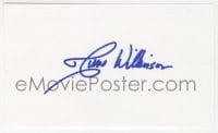 6b502 JUNE WILKINSON signed 3x5 index card 1980s it can be framed & displayed with a repro!