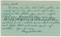 6b509 MARGARET HAMILTON signed 3x5 index card 1970s it can be framed & displayed with a repro still!