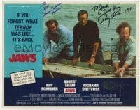 6b090 JAWS signed LC R1979 by Roy Scheider, Richard Dreyfuss AND Susan Backlinie!