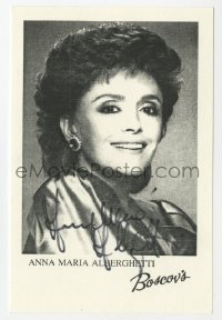 6b397 ANNA MARIA ALBERGHETTI signed 4x6 photo 1980s smiling portrait of the Italian actress!