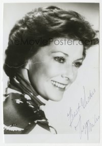 6b441 VERA MILES signed 4x6 photo 1970s head & shoulders smiling portrait later in her career!