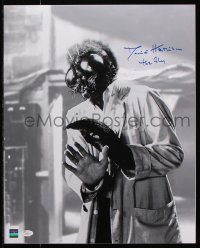 6b052 DAVID HEDISON signed 16x20 REPRO still 2000s close up as the monster in 1958's The Fly!
