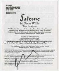 6b193 AL PACINO signed program 2002 when he performed in Salome, includes ticket stub!