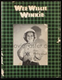 6b101 SHIRLEY TEMPLE signed souvenir program book 1937 the adorable child star in Wee Willie Winkie!