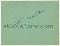 6b544 ART LINKLETTER/YVETTE signed 5x6 album page 1950s it can be framed with a repro still!