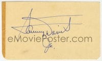 6b576 SAMMY DAVIS JR signed 4x6 cut album page 1970s it can be framed with the included repro!