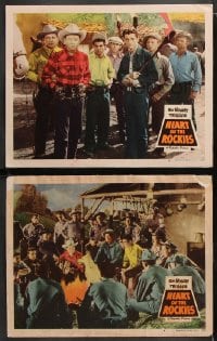 6c934 HEART OF THE ROCKIES 2 LCs 1951 great images of Roy Rogers and cowboy western cast!