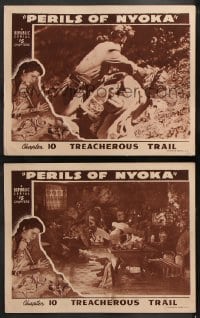 6c965 PERILS OF NYOKA 2 chapter 10 LCs 1942 Lorna Gray, Republic Africa serial, Treacherous Trail!