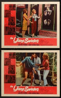 6c999 YOUNG SWINGERS 2 LCs 1963 it's a real hot Hootenanny with a bundle of young swingers!