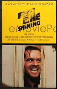 6c003 SHINING 13 color 11x14 stills 1980 King & Kubrick, Shelley Duvall, Jack Nicholson, Bass!