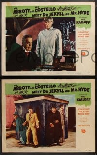 6c699 ABBOTT & COSTELLO MEET DR. JEKYLL & MR. HYDE 5 LCs 1953 Bud & Lou meet monster Boris Karloff!