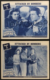 6c817 ADVENTURES OF SMILIN' JACK 3 chapter 3 LCs 1942 Marjorie Lord & Tom Brown, Attacked by Bombers!
