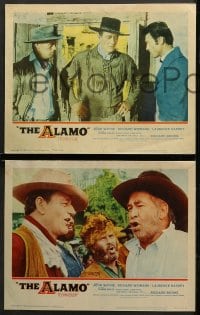 6c034 ALAMO 8 LCs 1960 cowboy western images of John Wayne, Laurence Harvey & Richard Widmark!