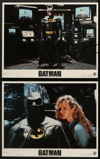 6c061 BATMAN 8 LCs 1989 Michael Keaton, Kim Basinger, Jack Nicholson, directed by Tim Burton!