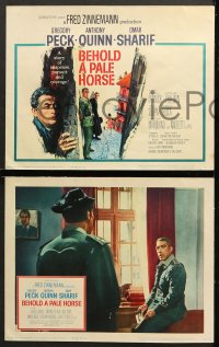 6c067 BEHOLD A PALE HORSE 8 LCs 1964 Gregory Peck, Anthony Quinn, Sharif, from Pressburger's novel!