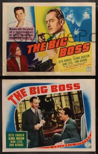 6c076 BIG BOSS 8 LCs 1941 Otto Kruger, Gloria Dickson, drama with the shock of a lightning bolt!