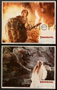 6c176 DRAGONSLAYER 8 LCs 1981 great images of Peter MacNicol, Caitlin Clarke, Sir Ralph Richardson!